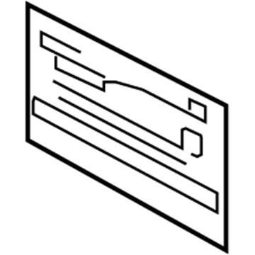 Kia 0K32A66731D Label-Fuse