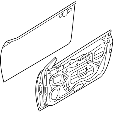 Kia 760031M210 Panel Assembly-Front Door LH