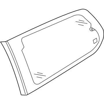 Kia 878104D100 Glass & MOULDING Assembly-Qt