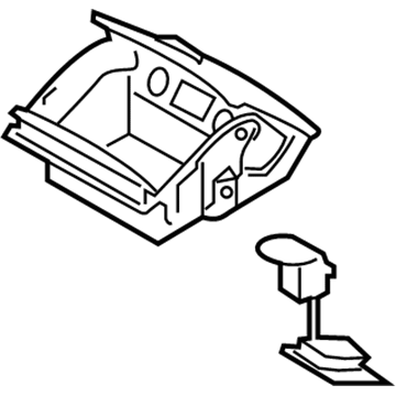 Kia 84680C5100KHG Tray Assembly-Floor Console