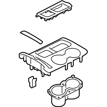 Kia 84650C6180WK Cover Assembly-Console U