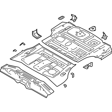 2022 Kia Telluride Floor Pan - 65510S9000