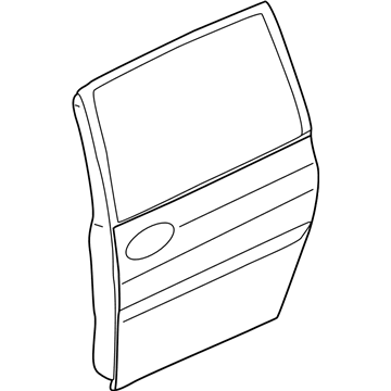 Kia 0K54B73020D Door Assembly-Rear, LH