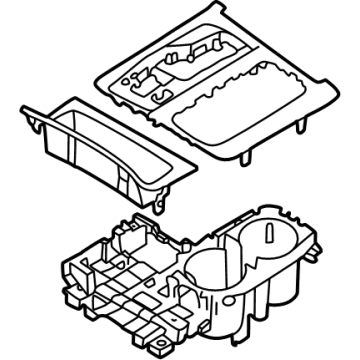 Kia 846R0R0480OFH Cover Assembly-Console U