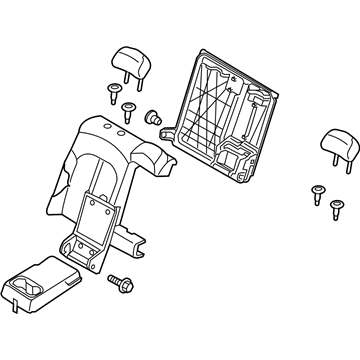 Kia 89400D5010A3B Back Assembly-Rear Seat RH