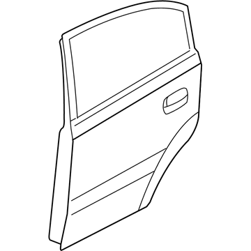 Kia 770041G220 Panel Assembly-Rear Door RH