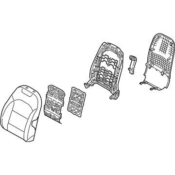 Kia 88400G5531AY7 Back Assembly-Fr Seat,RH