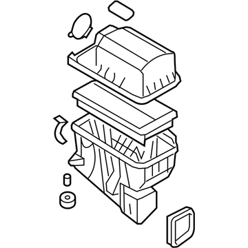 Kia Air Filter Box - 281104D200