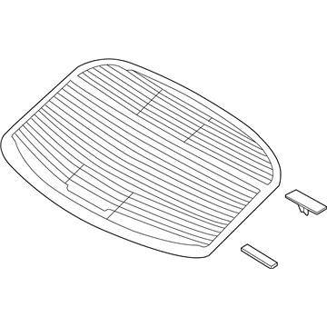 Kia 87111D4010 Glass Assembly-Rear Window