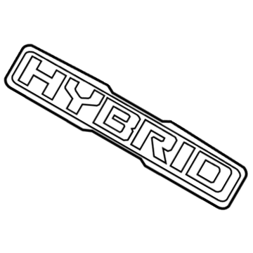 Kia 863304U000 Hybrid Emblem