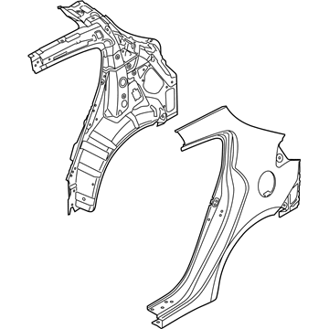 Kia 70200A7A50 Panel Assembly-Quarter Complete