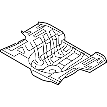 Kia 655131G300 Panel Assembly-Rear Floor Support