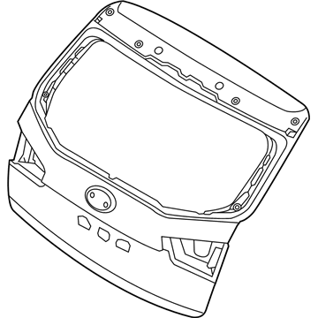 Kia 737001M580 Panel Assembly-Tail Gate