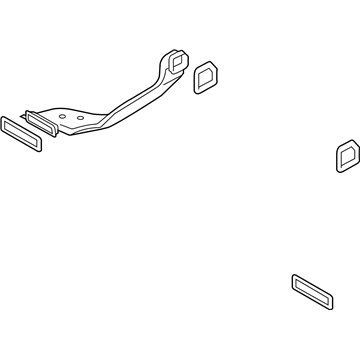 Kia 973601M000 Duct Assembly - Rear Heater "A",Left