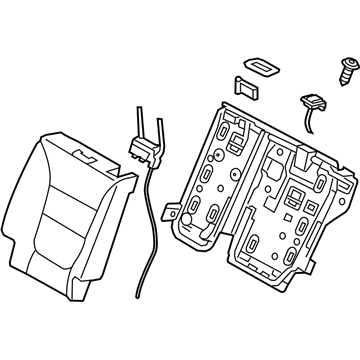 Kia 893001U010SAN Back Assembly-2ND Seat,L