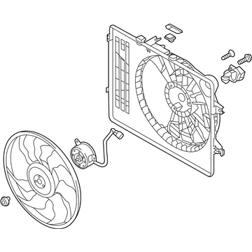 2020 Kia Cadenza Cooling Fan Assembly - 25380F6120