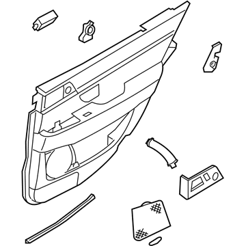 Kia 833023F150N3 Panel Complete-Rear Door,RH