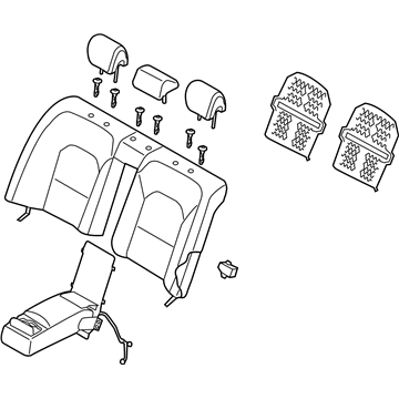 Kia 898003R470GXV Back Assembly-Rear Seat