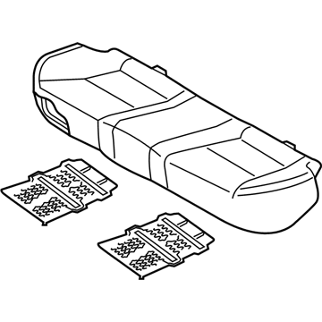 Kia 89100F6910ATR CUSHION ASSY-RR SEAT