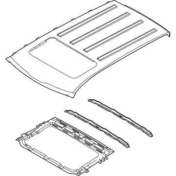 Kia 67110Q5051 Panel Assembly-Roof