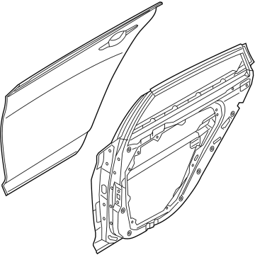 Kia 77003L3000 Panel Assembly-Rear Door