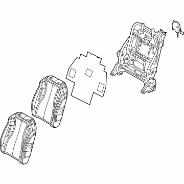 Kia 89300R0740KQ6 Back Assembly-2ND Seat,L