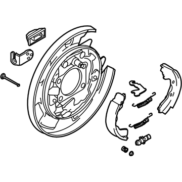 Kia 582702G000 Packing Rear Brake Assembly, Right