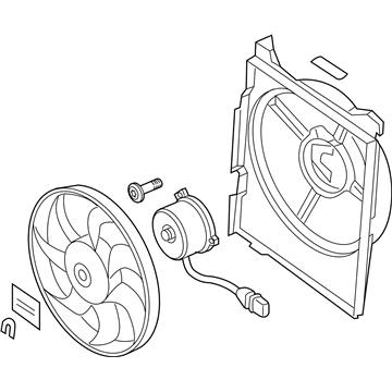 2004 Kia Amanti Fan Shroud - 977303F000