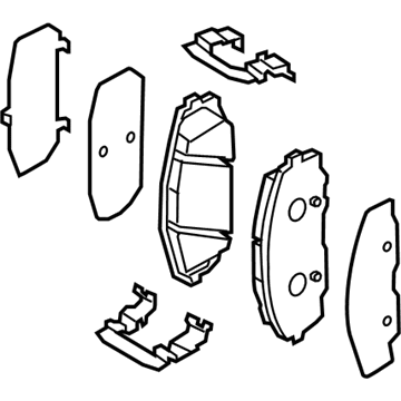 Kia 58101A9A00 Pad Kit-Front Disc Brake