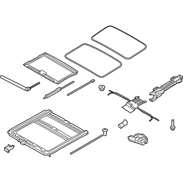 Kia 816001M2008O Sunroof Assembly