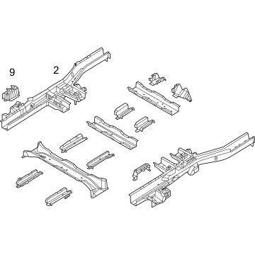 Kia 65700R0400 Member Assembly-Rear FLO