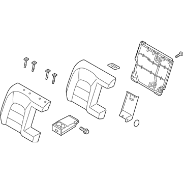 Kia 89400A7971KKE Back Assembly-Rear Seat RH