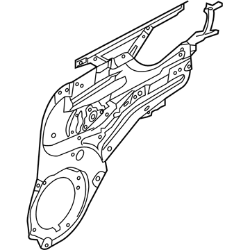 Kia 834022K000 Regulator Assembly-Rear Door