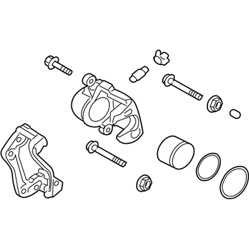 Kia 581903RA60 Front Brake Caliper Kit, Right