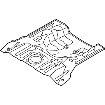 Kia 65511B2000 Panel-Rear Floor