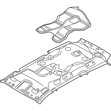 Kia 853104D220TW Headlining Assembly-Front