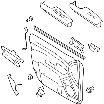 Kia 823012J251J7 Panel Complete-Front Door Trim