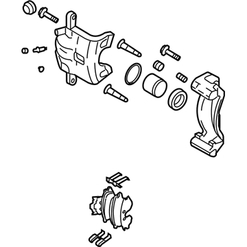 Kia 582304C000 Rear Wheel Brake Assembly, Right