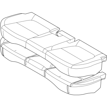 Kia 89100Q5100AXA Cushion Assembly-Rr Seat