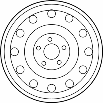 Kia 529102T200 Wheel Assembly-Steel