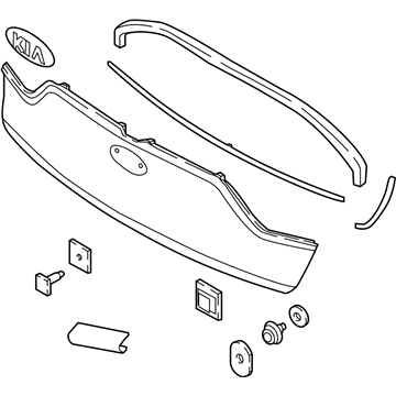 Kia 87380F6000 MOULDING Sub Assembly-Ba