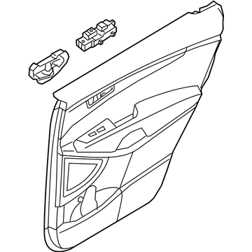 Kia 83302C6240C6A Panel Complete-Rear Door