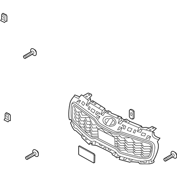 Kia 86350D9520 Radiator Grille Assembly