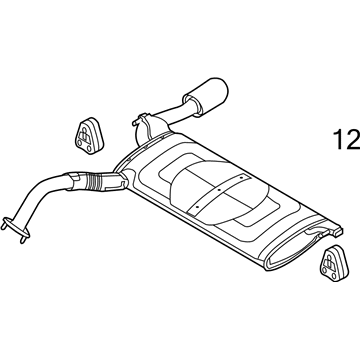 2016 Kia Forte Koup Muffler - 28710A7730