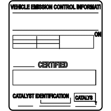 Kia 3245038332 Label-Caution