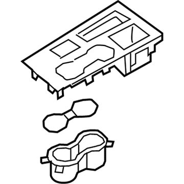 Kia 84650D5000SH6 Cover Assembly-Console U