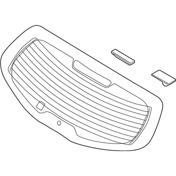 Kia 871103W000 Glass Assembly-Rear Window