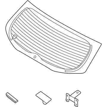 Kia 871101M510 Glass Assembly-Rear Window