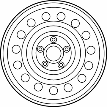 Kia 52910B2050 Wheel Assembly-Steel