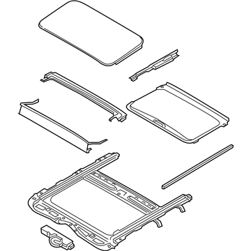 Kia 816001W000HCS Sunroof Assembly